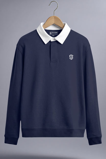 Blue Full Sleeve Sweatshirt for Men