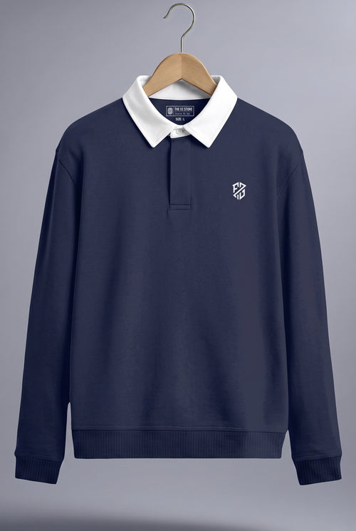 Blue Full Sleeve Sweatshirt for Men