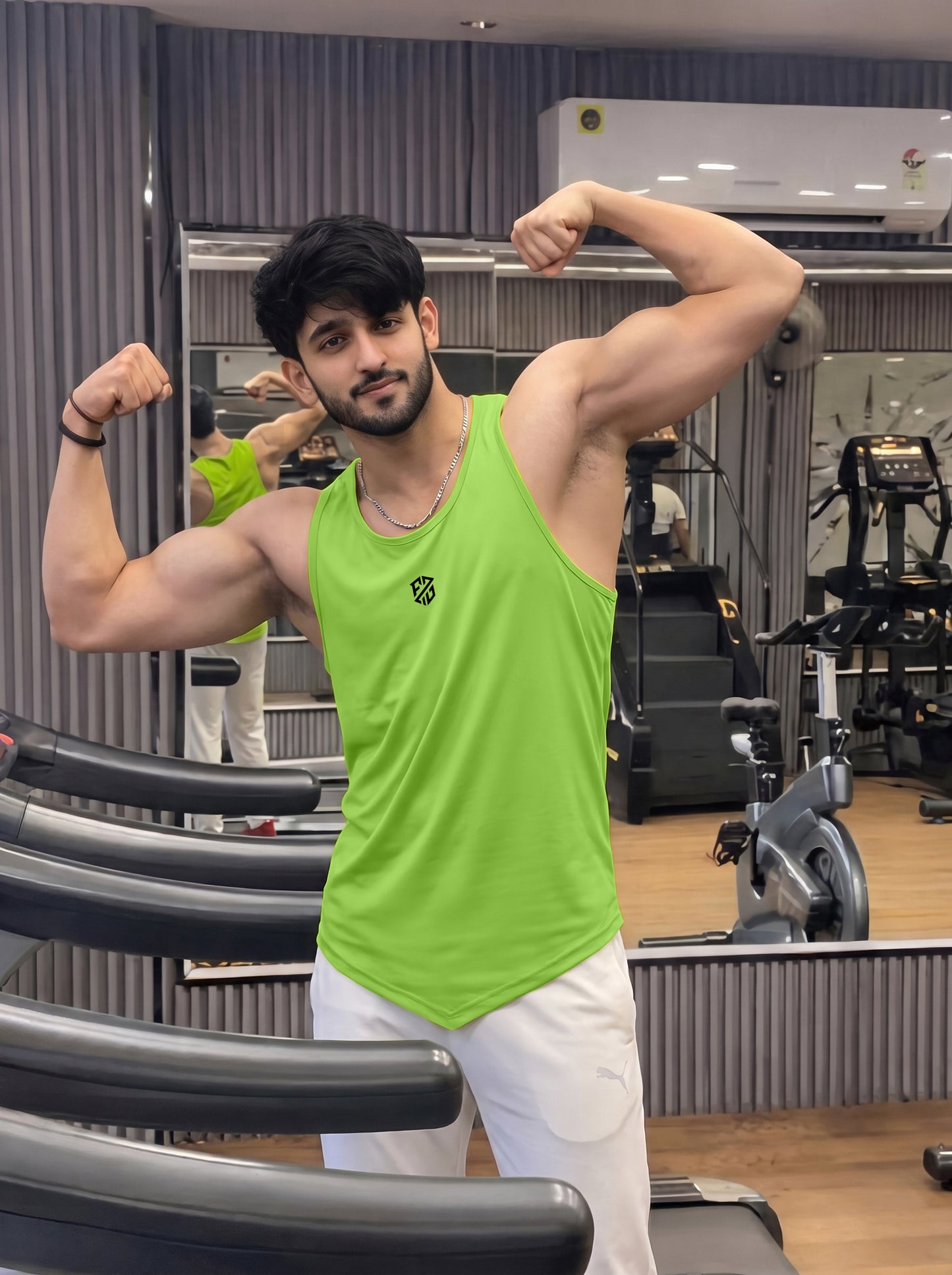 Men’s Performance Gym Tank Top – Kiwi Green
