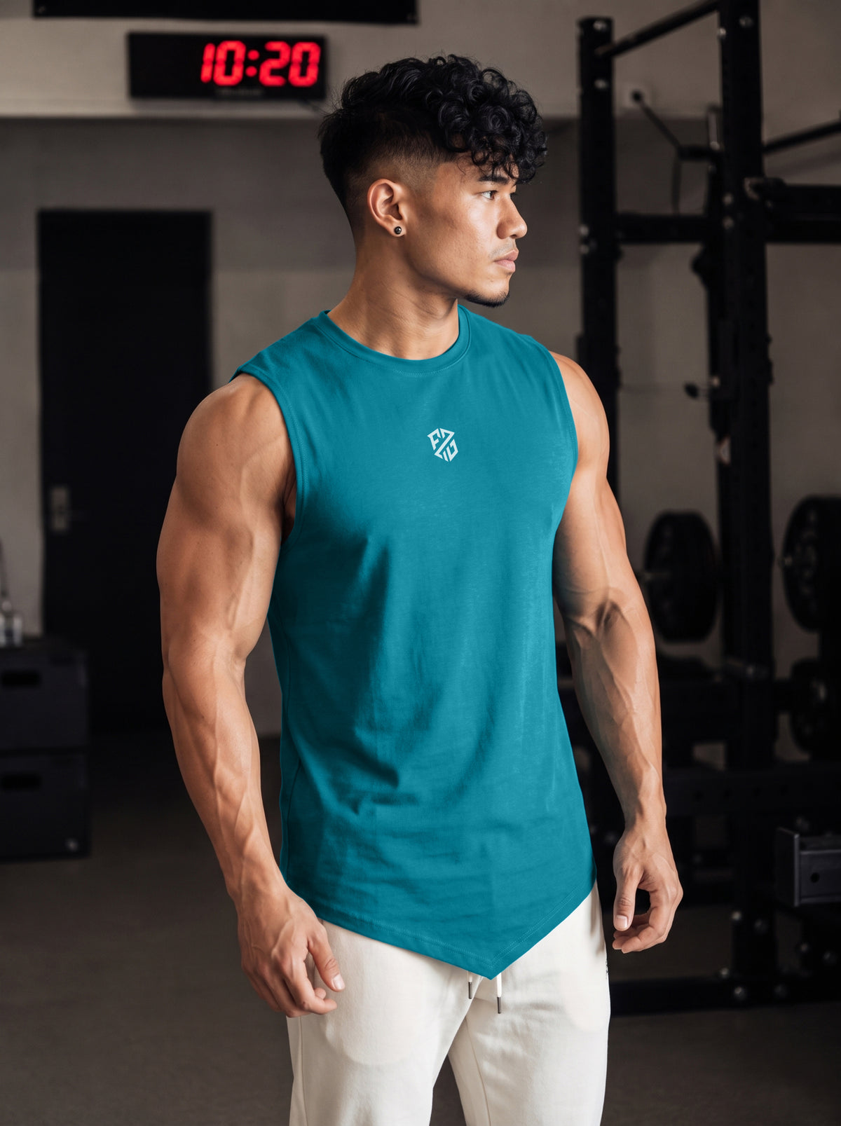 Men’s Performance Gym Tank Top – Sky Blue