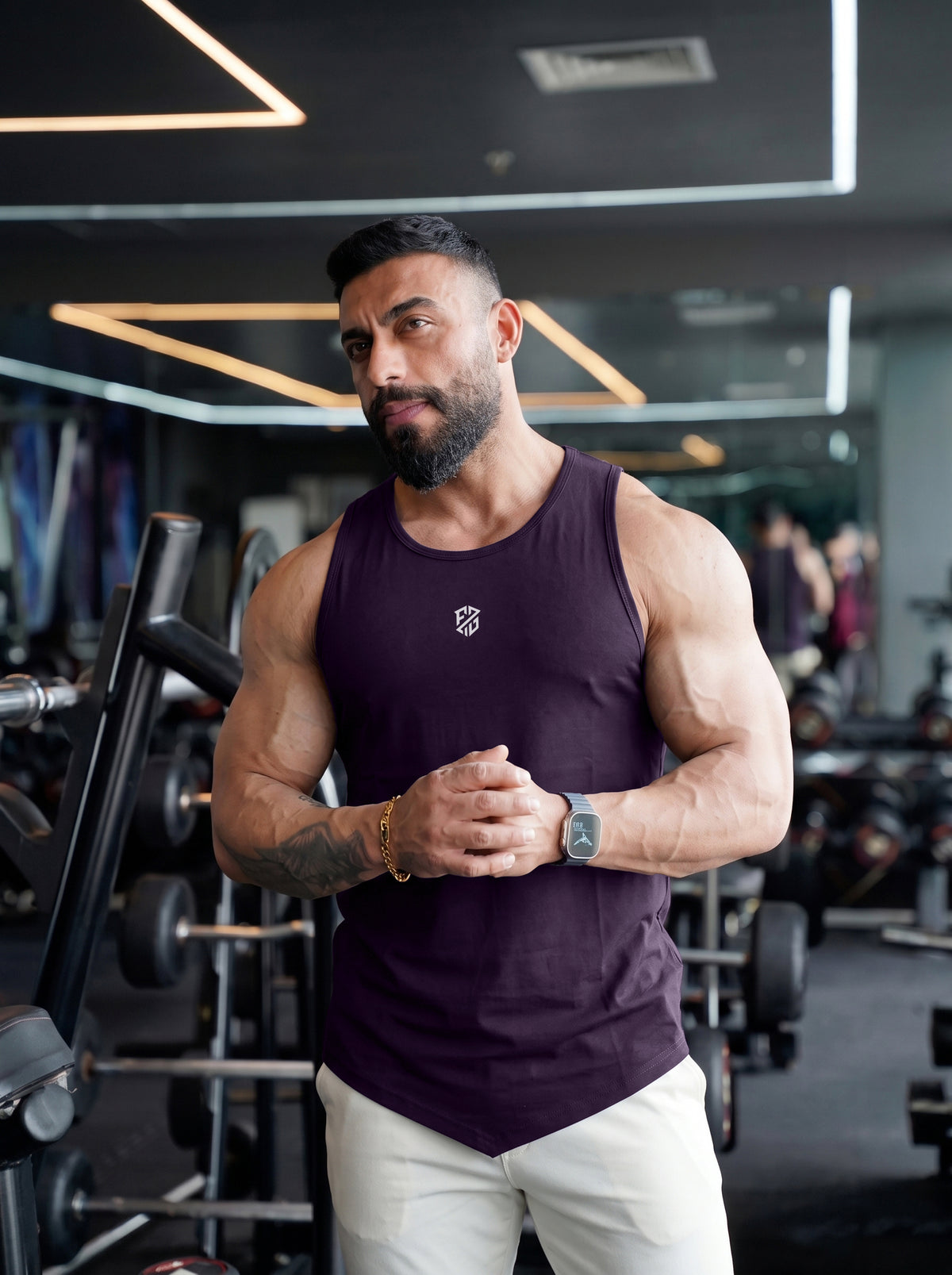 Men’s Performance Gym Tank Top – Royal Purple
