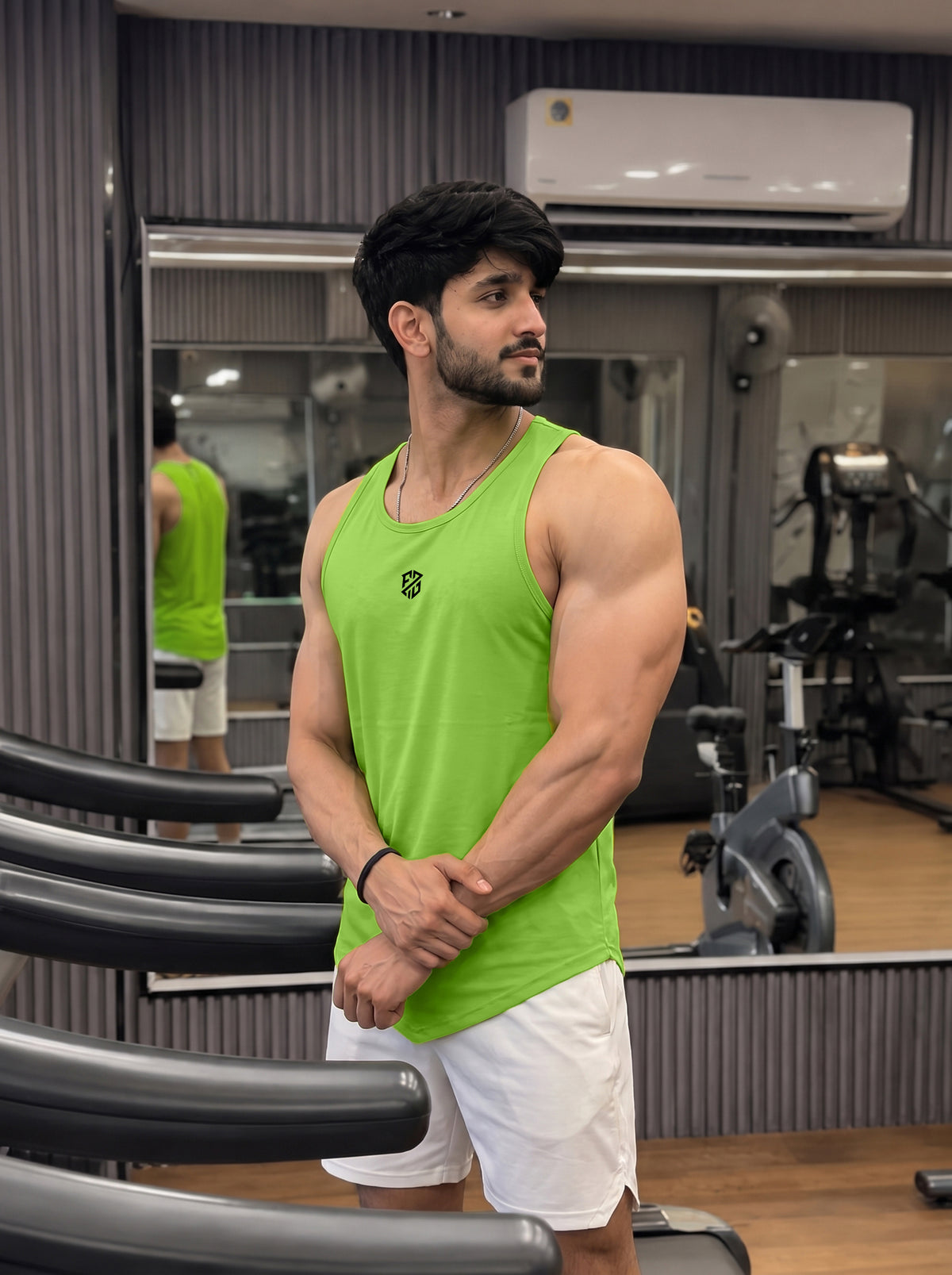 Men’s Performance Gym Tank Top – Kiwi Green