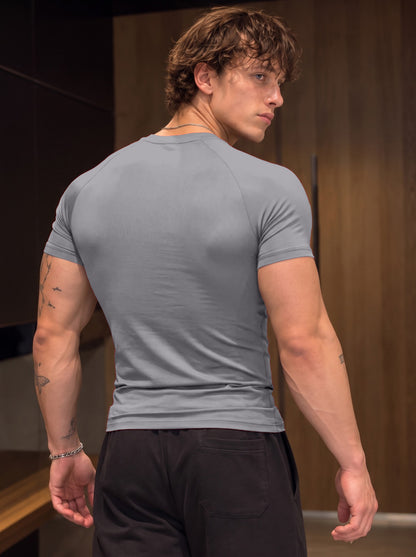 Compression Half Sleeves T shirt - Grey