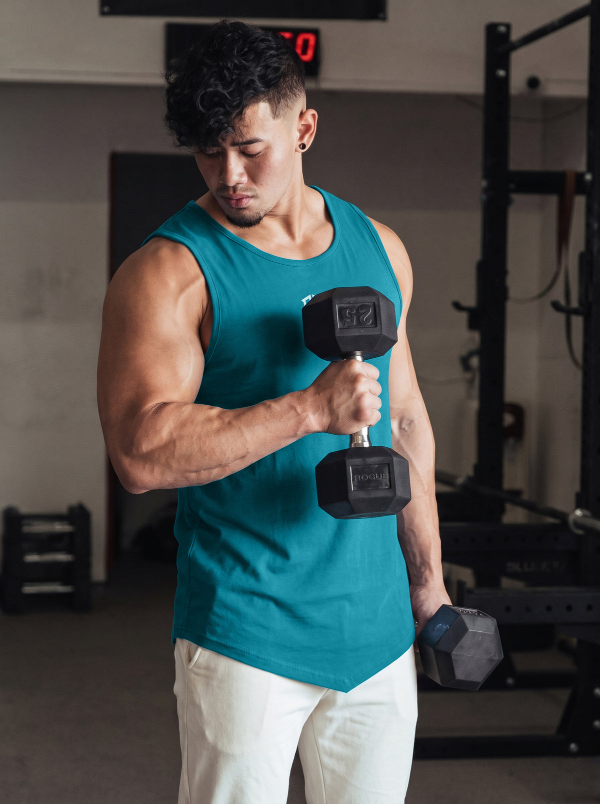 Men’s Performance Gym Tank Top – Sky Blue