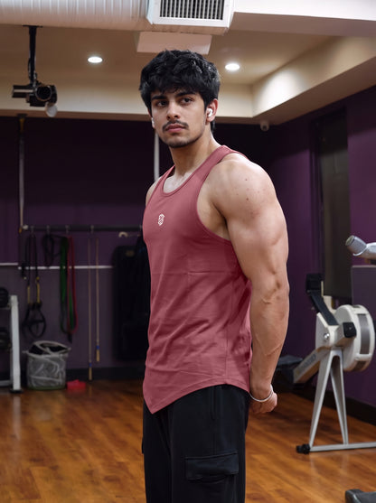 Men’s Performance Gym Tank Top – Rose Pink