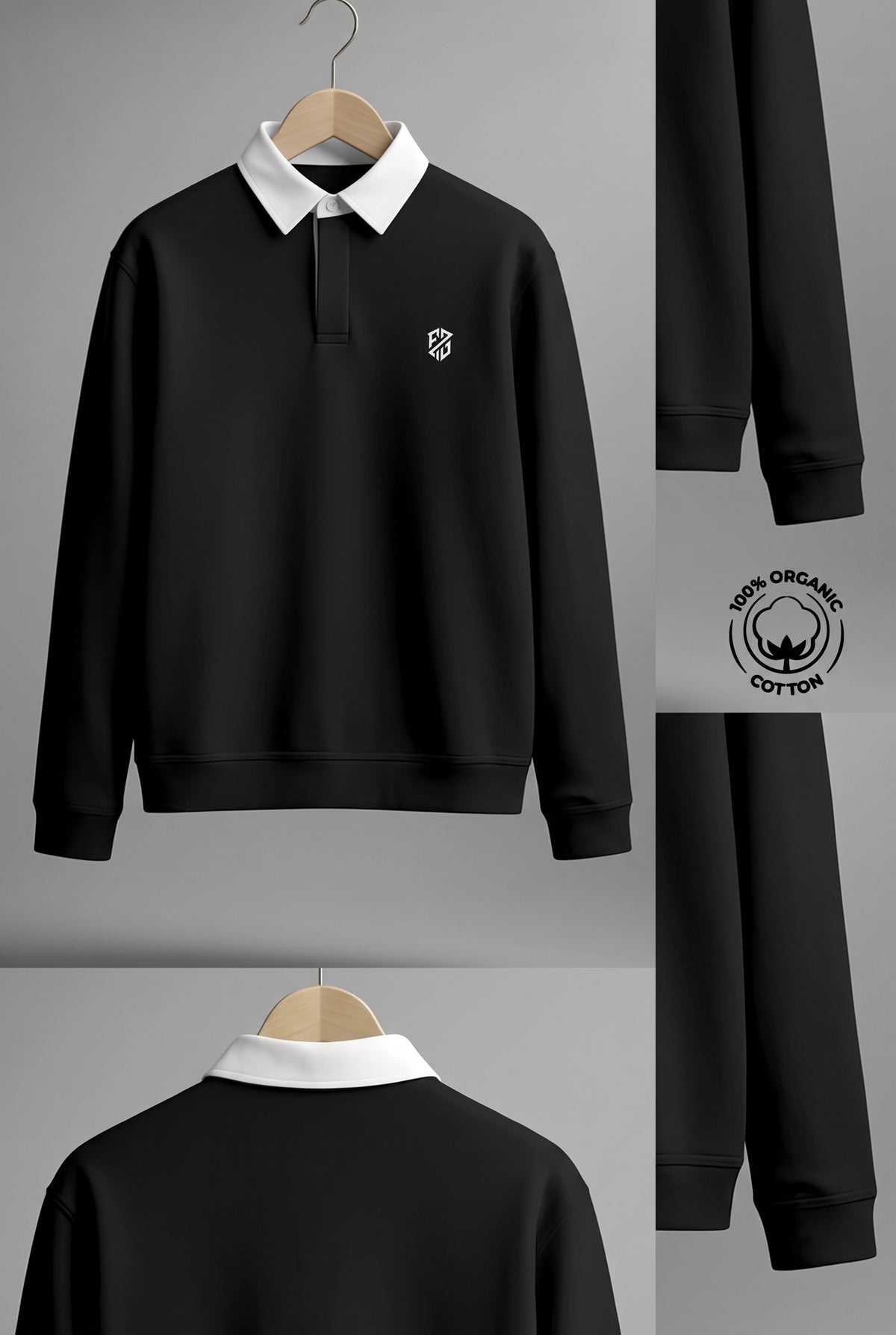 Blue Full Sleeve Sweatshirt for Men
