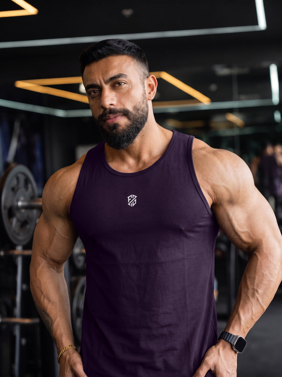 Men’s Performance Gym Tank Top – Royal Purple