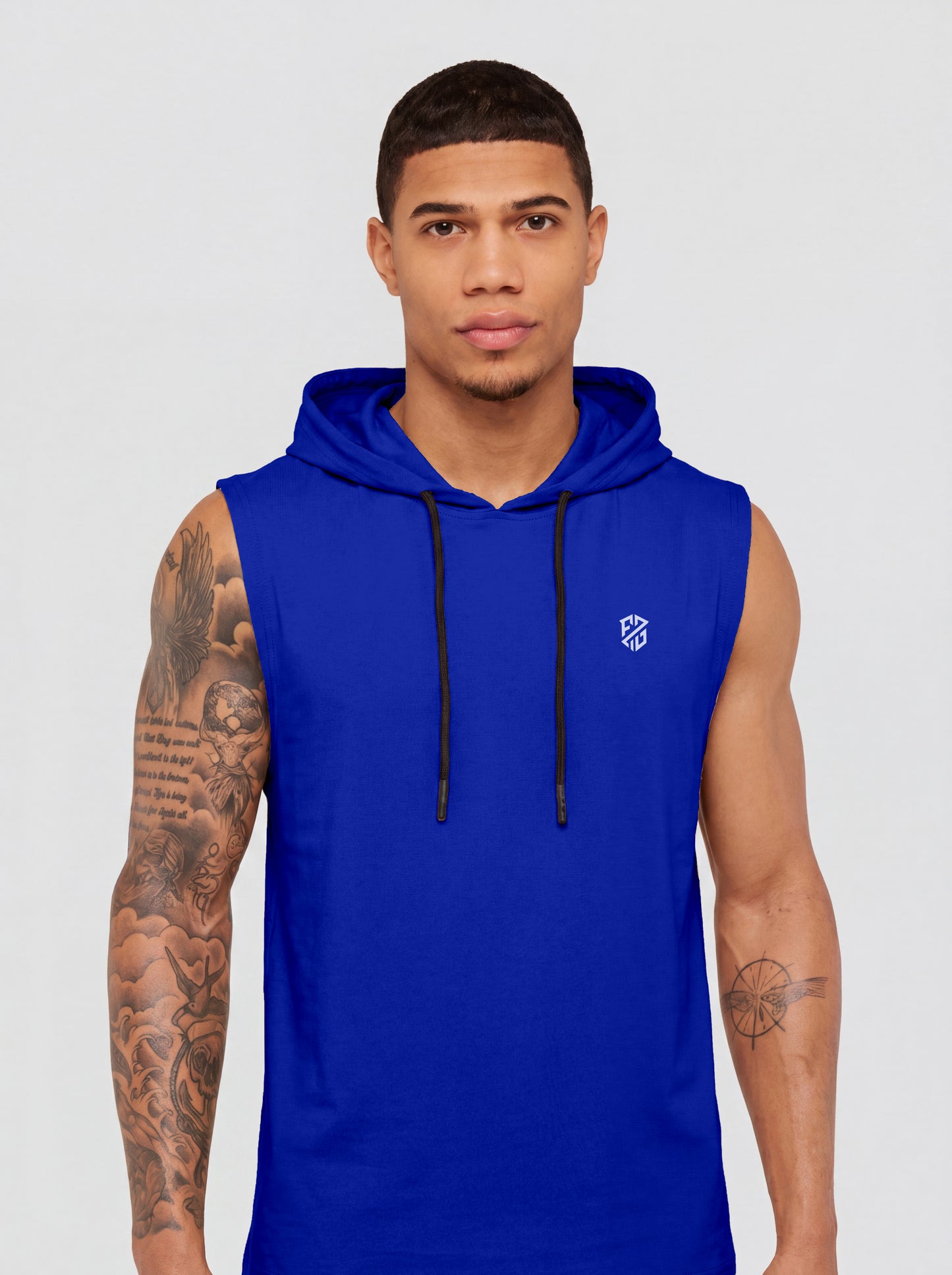 Men's Athletic Sleeveless Hoodie – Slim Fit Gym Tank Top