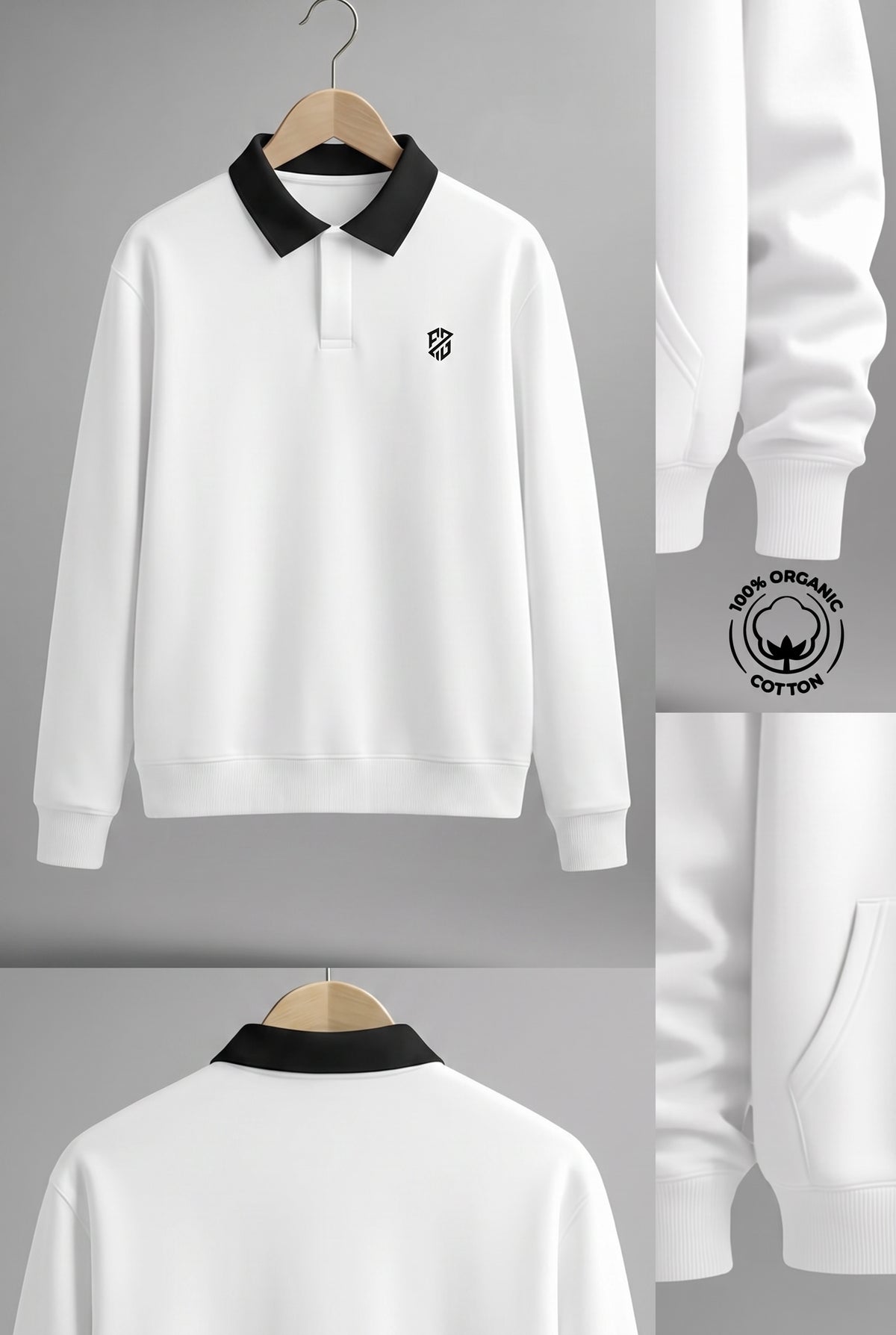 Men’s Full Sleeve Collar Sweatshirt