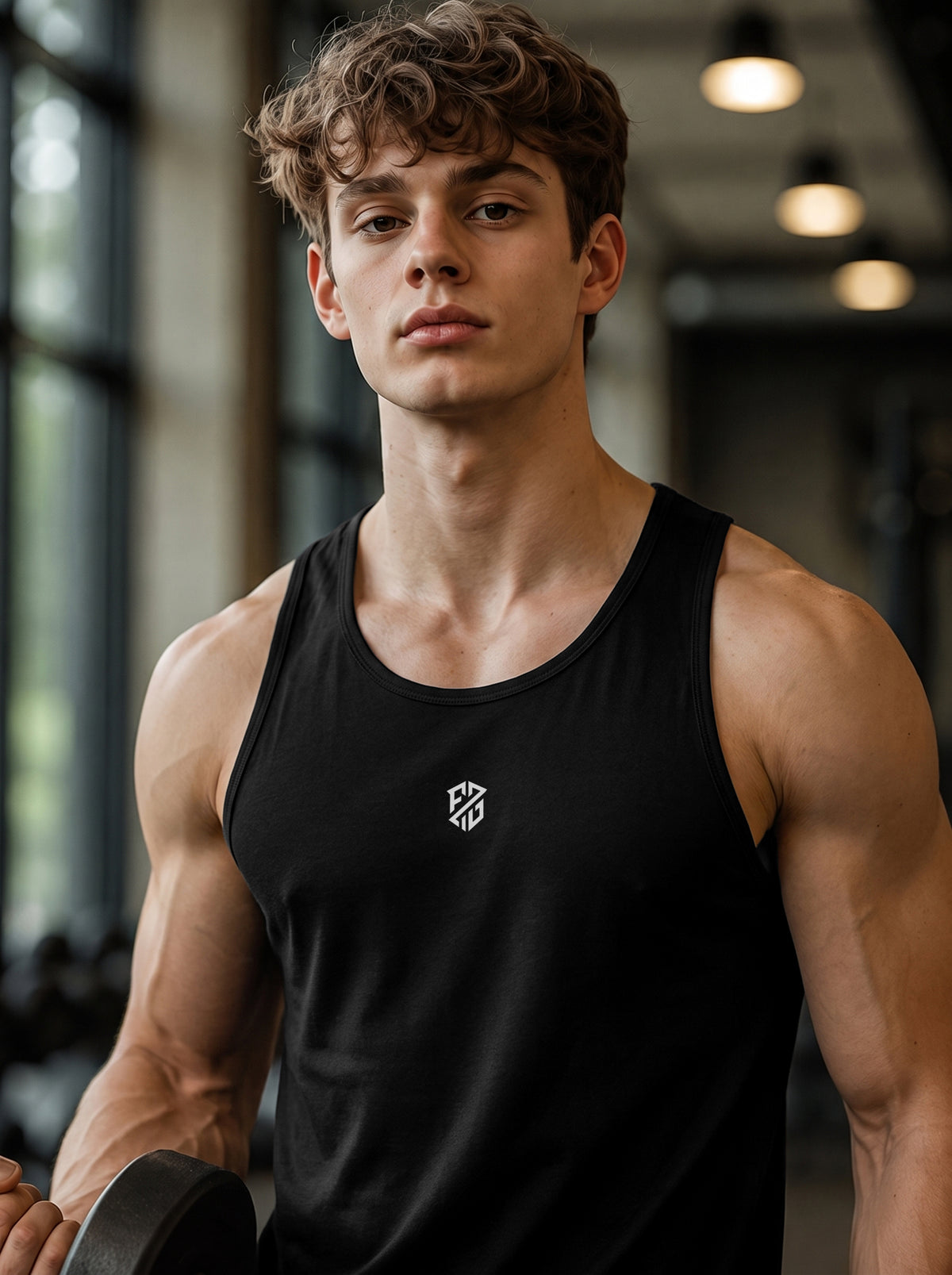 Men’s Performance Gym Tank Top – Stealth Black