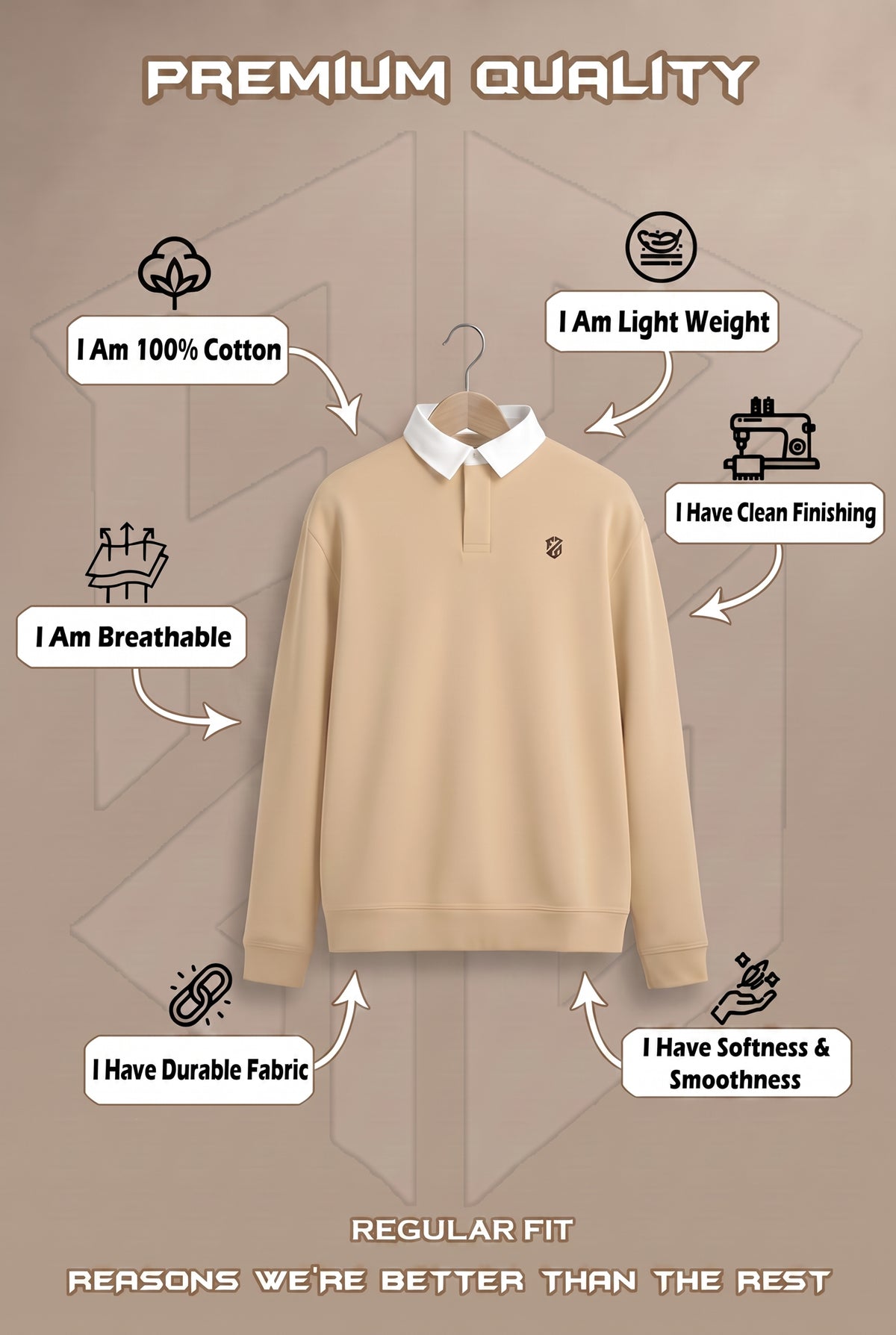 Brige Full Sleeve Sweatshirt for Men