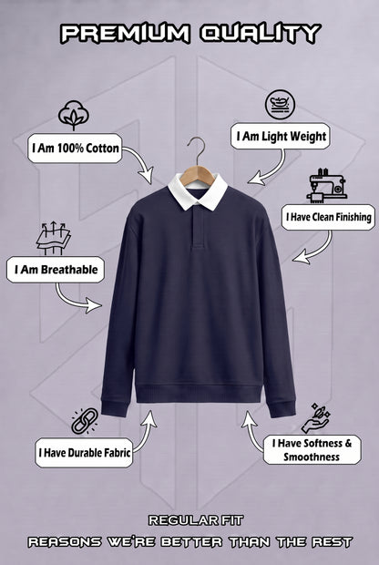 Blue Full Sleeve Sweatshirt for Men