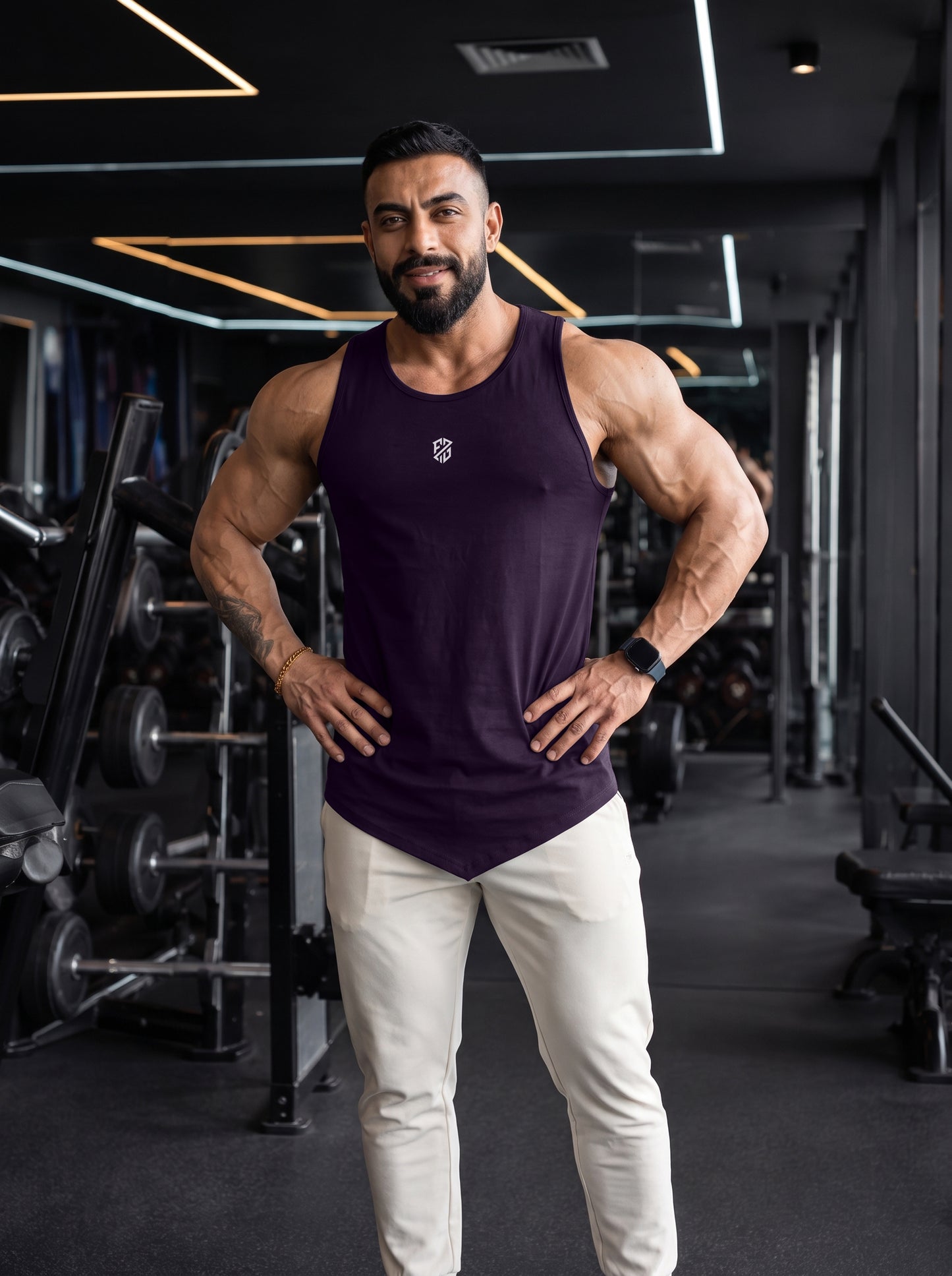 Men’s Performance Gym Tank Top – Royal Purple