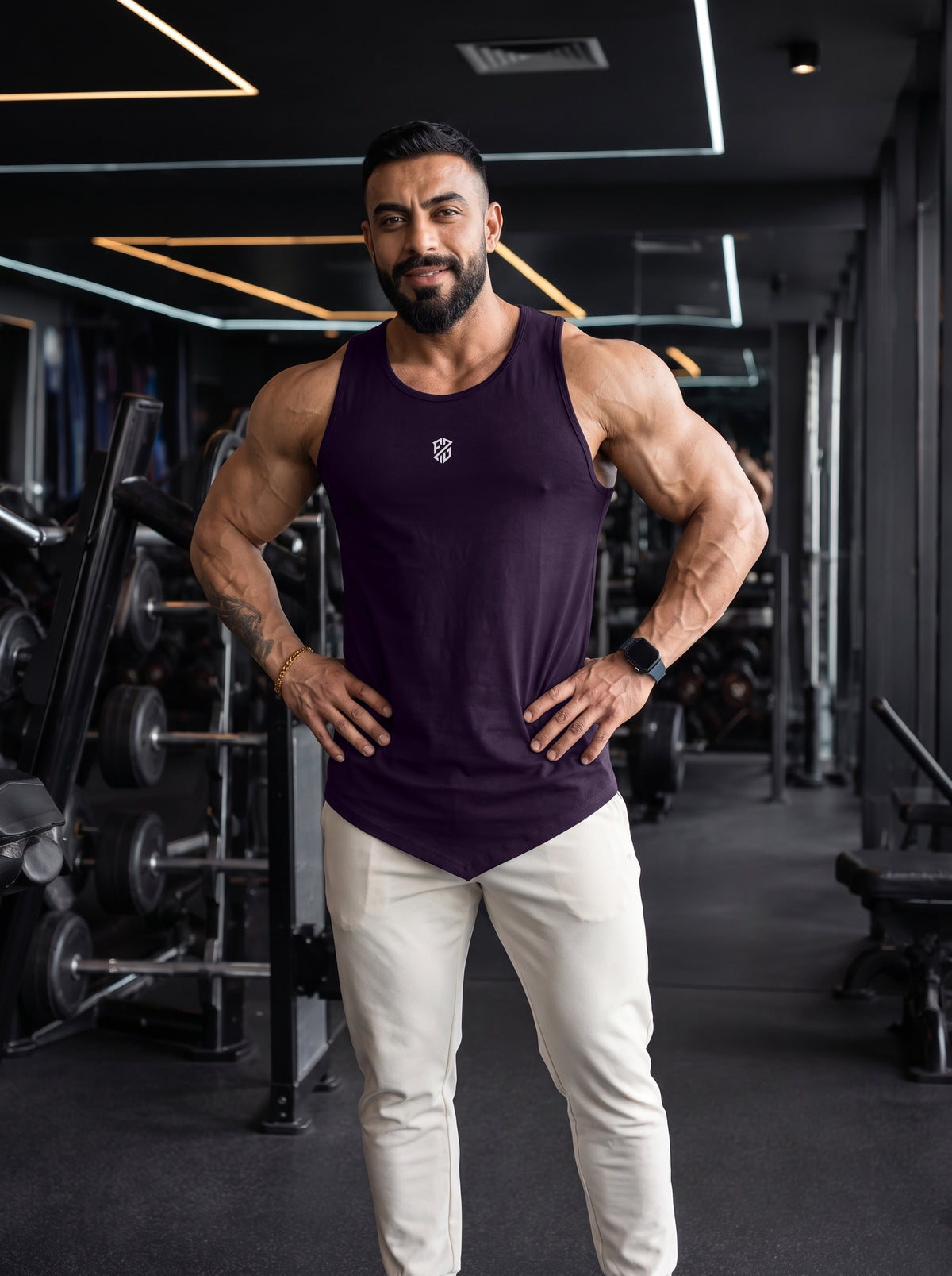 Men’s Performance Gym Tank Top – Royal Purple
