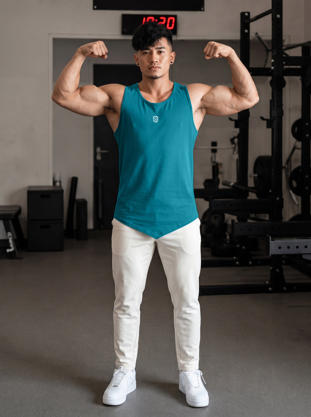 Men’s Performance Gym Tank Top – Sky Blue