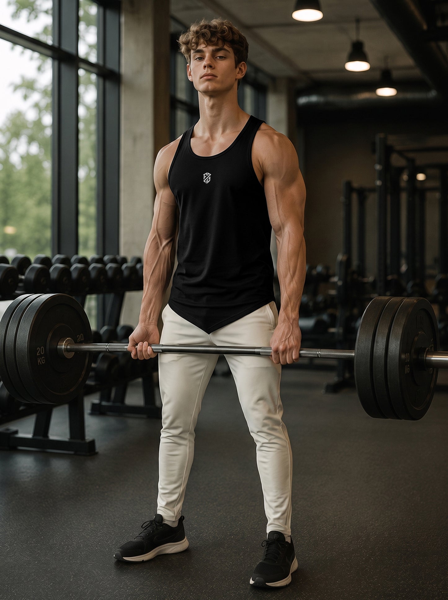Men’s Performance Gym Tank Top – Stealth Black