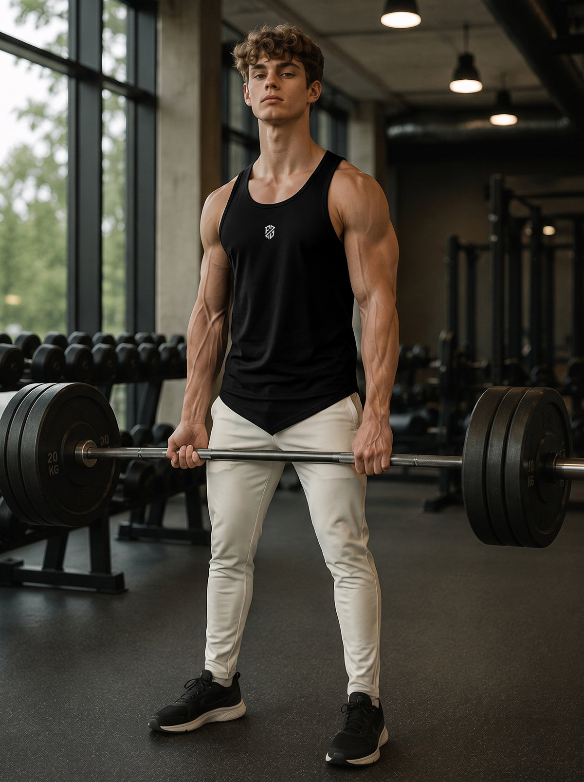 Men’s Performance Gym Tank Top – Stealth Black