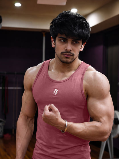 Men’s Performance Gym Tank Top – Rose Pink
