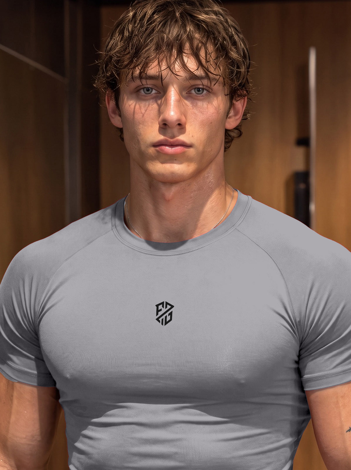 Compression Half Sleeves T shirt - Grey