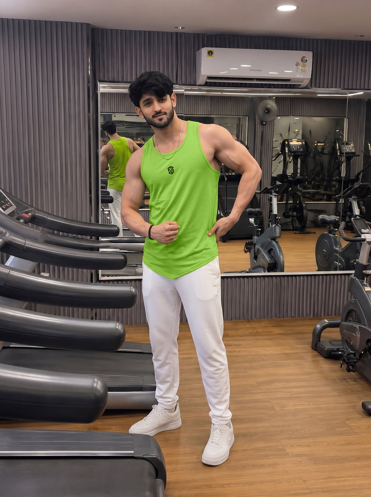 Men’s Performance Gym Tank Top – Kiwi Green