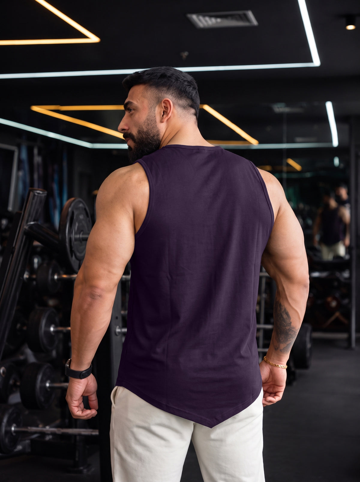 Men’s Performance Gym Tank Top – Royal Purple