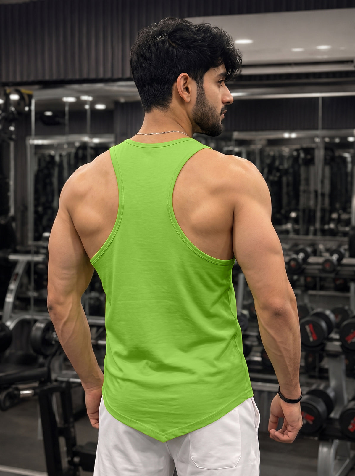 Men’s Performance Gym Tank Top – Kiwi Green
