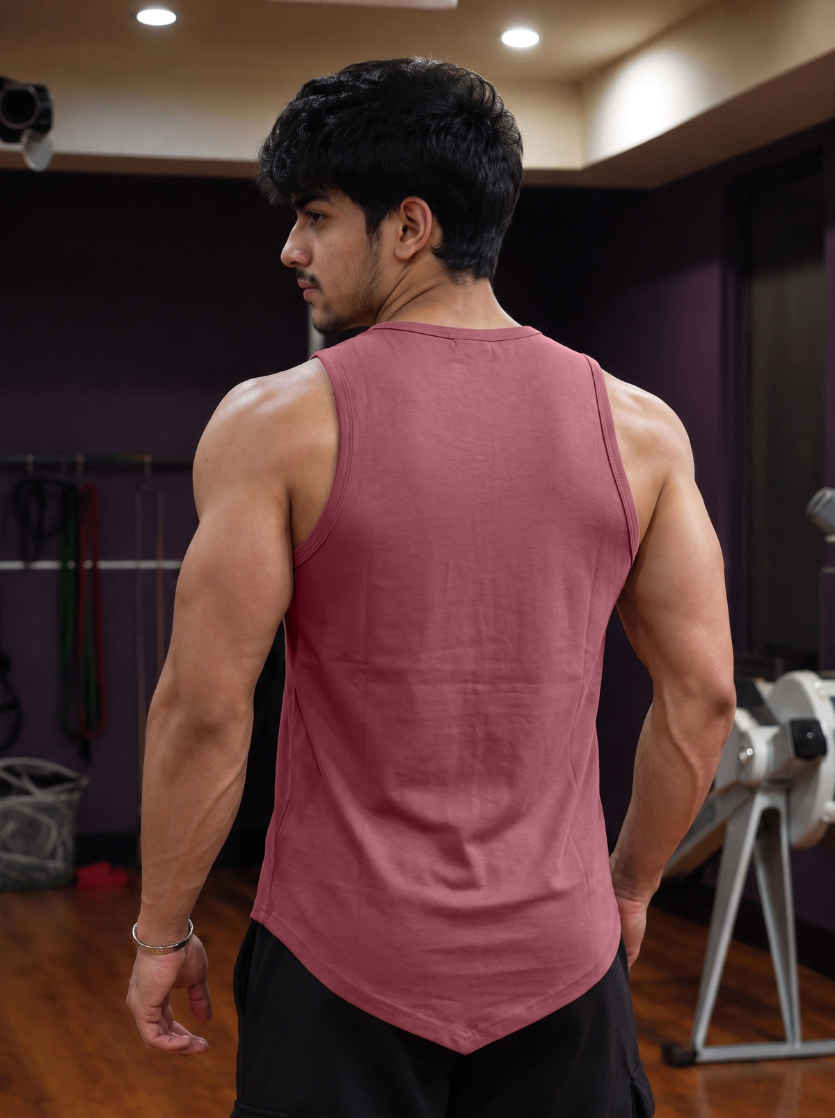 Men’s Performance Gym Tank Top – Rose Pink