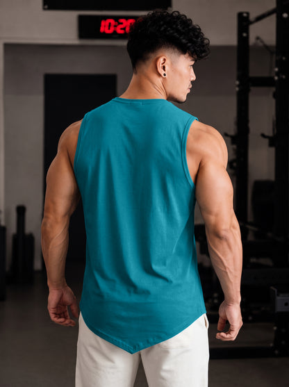 Men’s Performance Gym Tank Top – Sky Blue