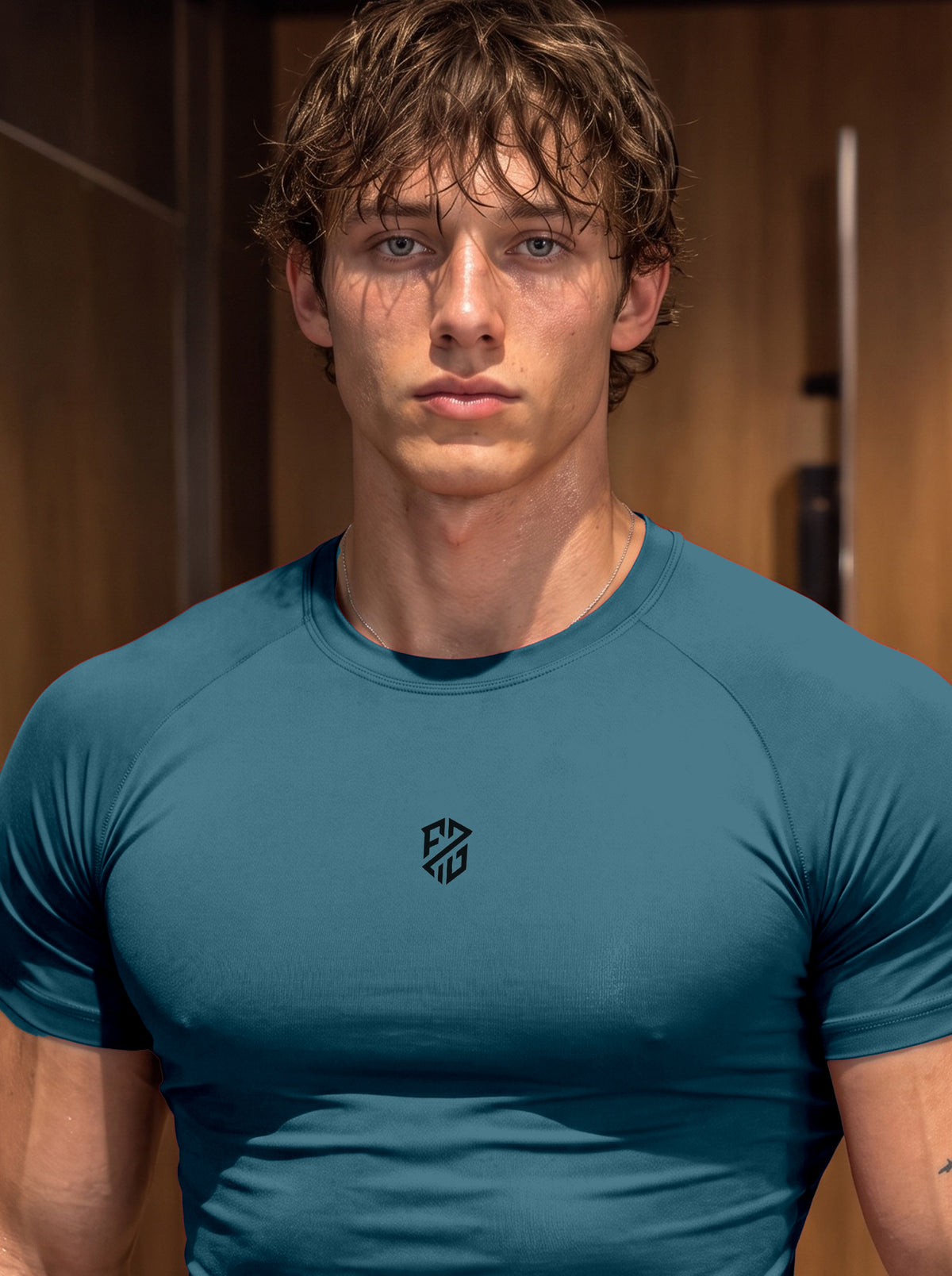 Compression Half Sleeves Tshirt - Blue