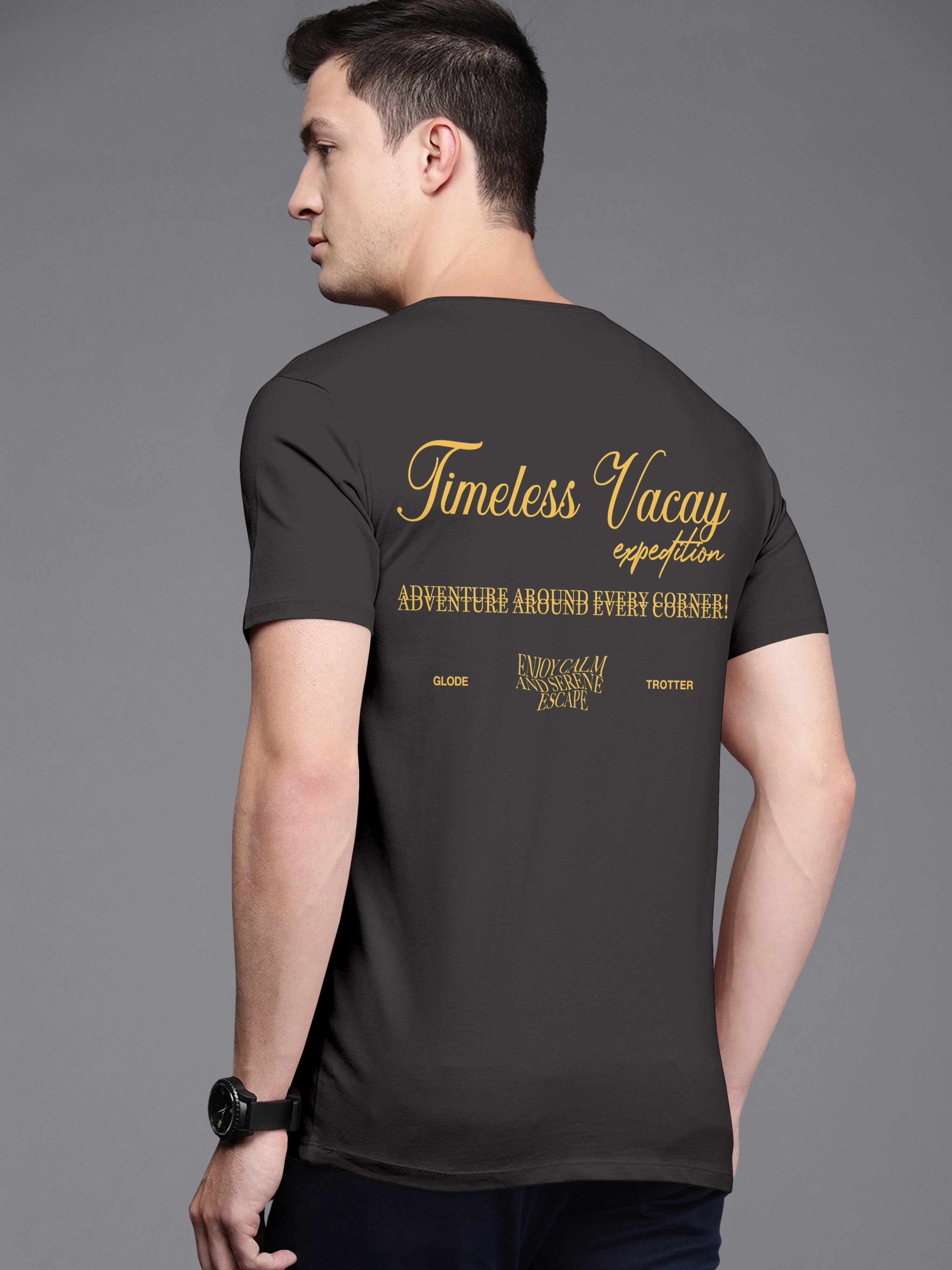 Men’s Charcoal Urban Graphic Tee – Graphite Series