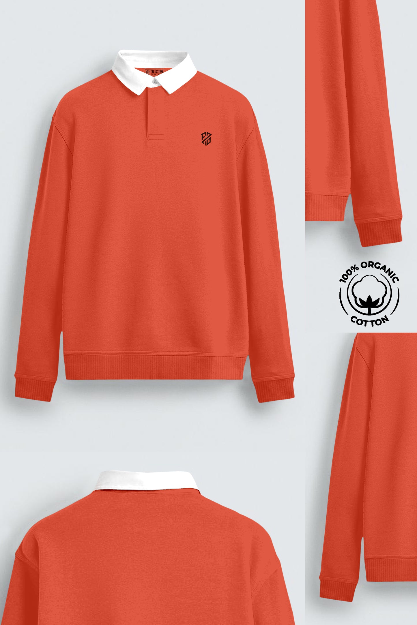Men’s Full Sleeve Collar Sweatshirt Stylish Comfort!!