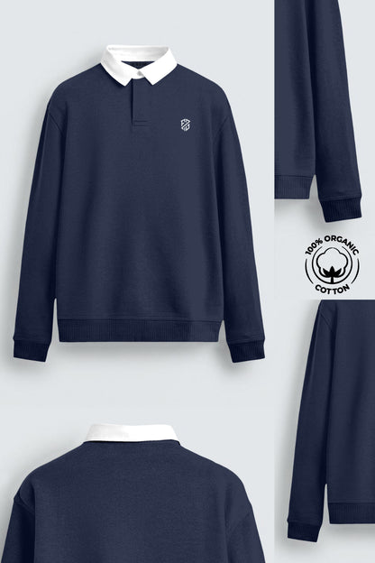 Blue Full Sleeve Sweatshirt for Men – Stylish Comfort