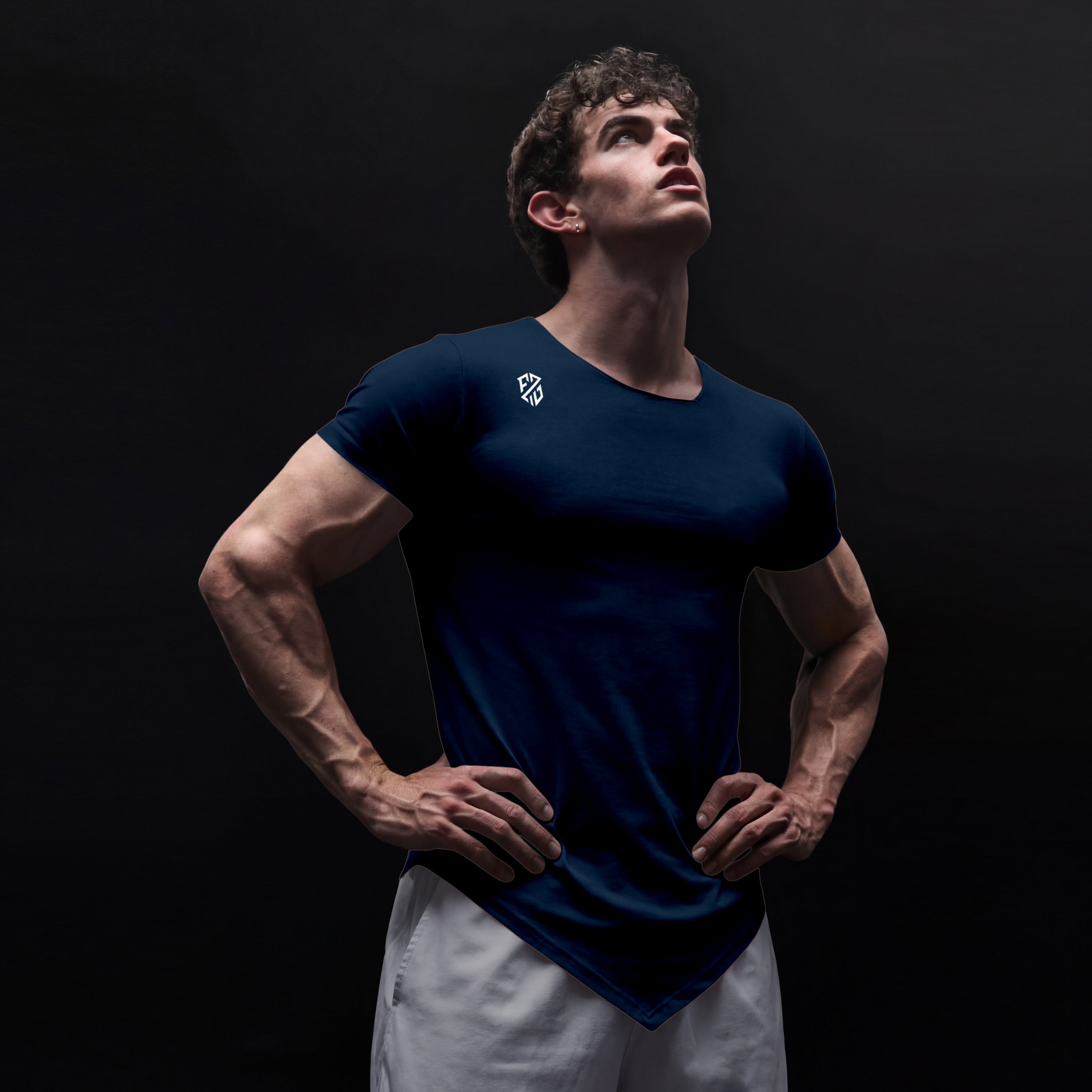 Men wearing modern fit gym tshirts pack of 2