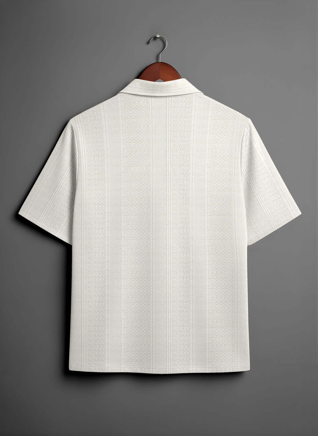 Premium Cream Short Sleeve Shirt: Casual Resort Fit