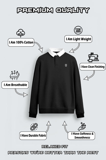 Blue Full Sleeve Sweatshirt for Men – Everyday Smart Wear