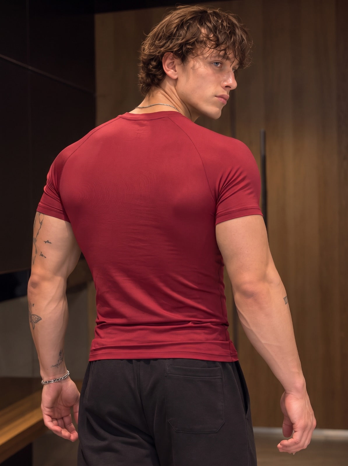 Compression Half Sleeves Tshirt - Red