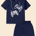 Kids' Active Duo: Soft Graphic Tee + Matching Shorts