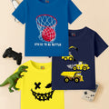 Kids' Daily Essentials Pack - 3-Pack Round Neck Tees | Durable & Easy-Wash