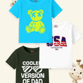Men’s & Kids' Essential Round Neck T-Shirts - Pack of 3 | Premium Combed Cotton
