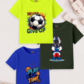 Pack of 3 Round Neck T-Shirts - Regular Fit Cotton Tee Bundle