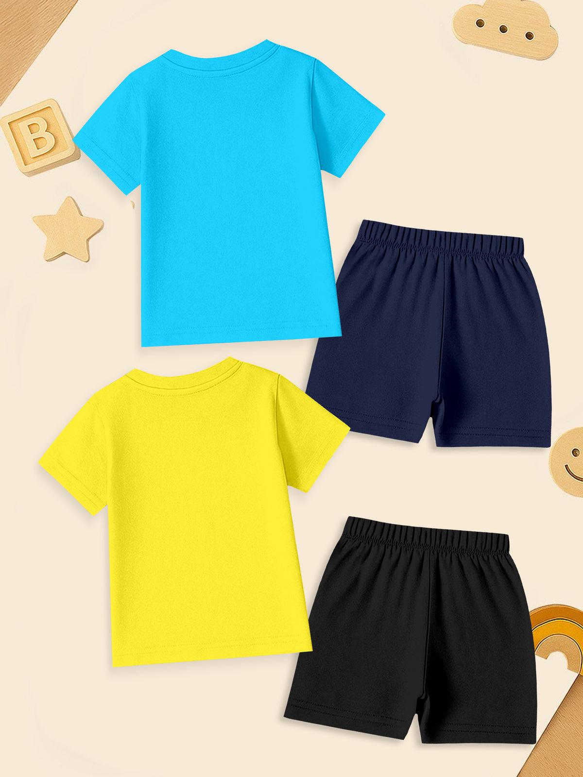 The EG Store Double Delight: 2-Pack Coordinated T-Shirt & Shorts Set - Hover Image