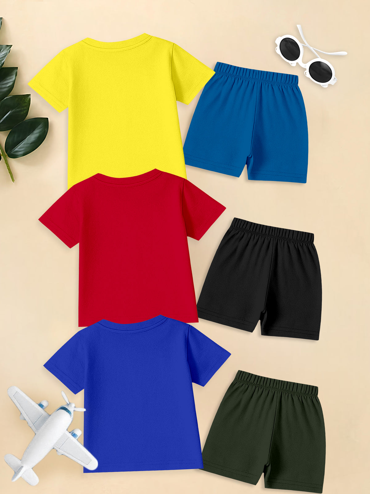 The EG Store Junior Trendsetter: 3-Pack T-Shirt & Shorts Lifestyle Combo - Hover Image