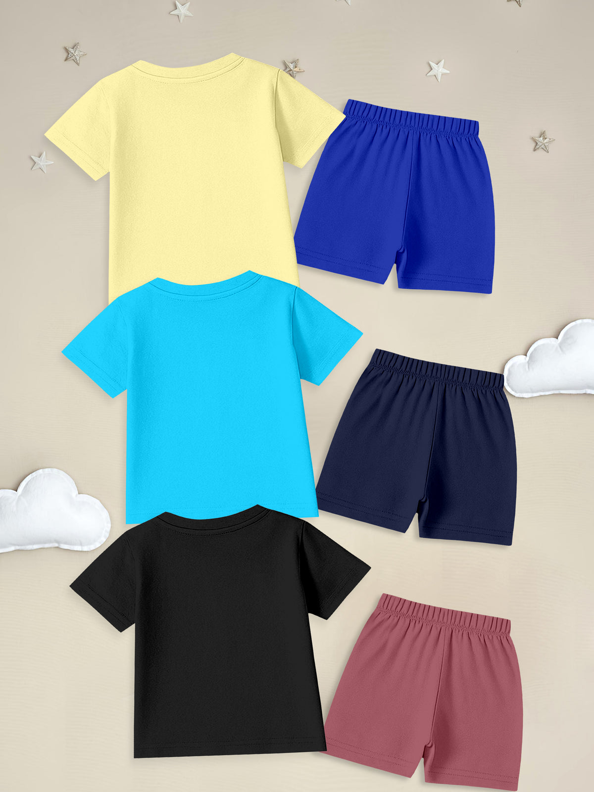 The Signature 6-Piece Capsule Collection – 3 Premium Tees & 3 Tailored Shorts - Hover Image