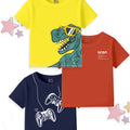 Ultimate Kids' Trio Pack - 3-Piece Round Neck Cotton Tee Set