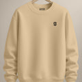 Earth Tone Sand Sweatshirt: Aesthetic Minimalist Fit