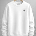 Men’s Arctic White Premium Crewneck Sweatshirt – Soft-Touch Full Sleeve