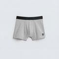 Men's Classic Heather Grey Boxer Briefs – Premium Cotton Stretch with Performance Waistband