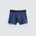 Men's Premium Comfort Stretch Boxer Briefs – Navy Blue with Soft Elastic Waistband