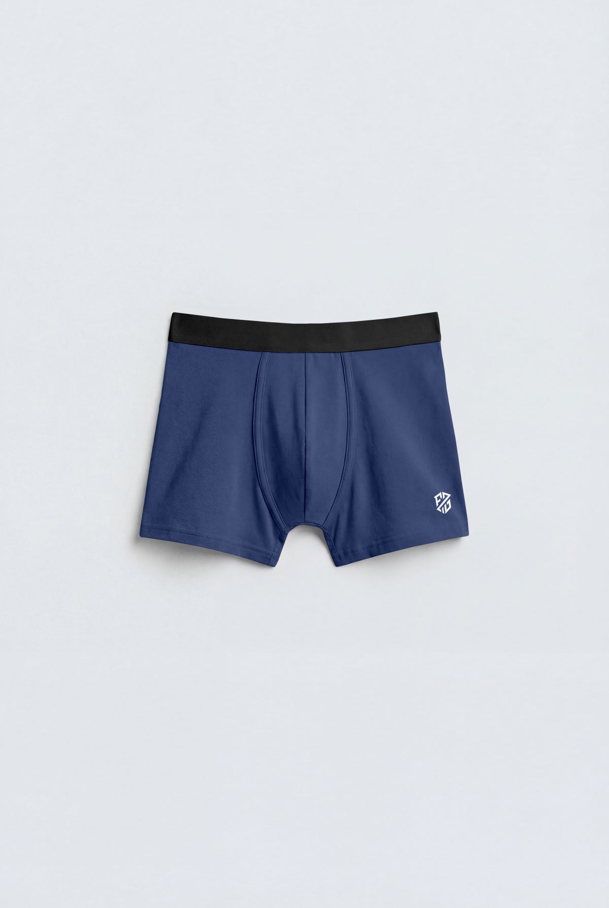 Men's Premium Comfort Stretch Boxer Briefs – Navy Blue with Soft Elastic Waistband