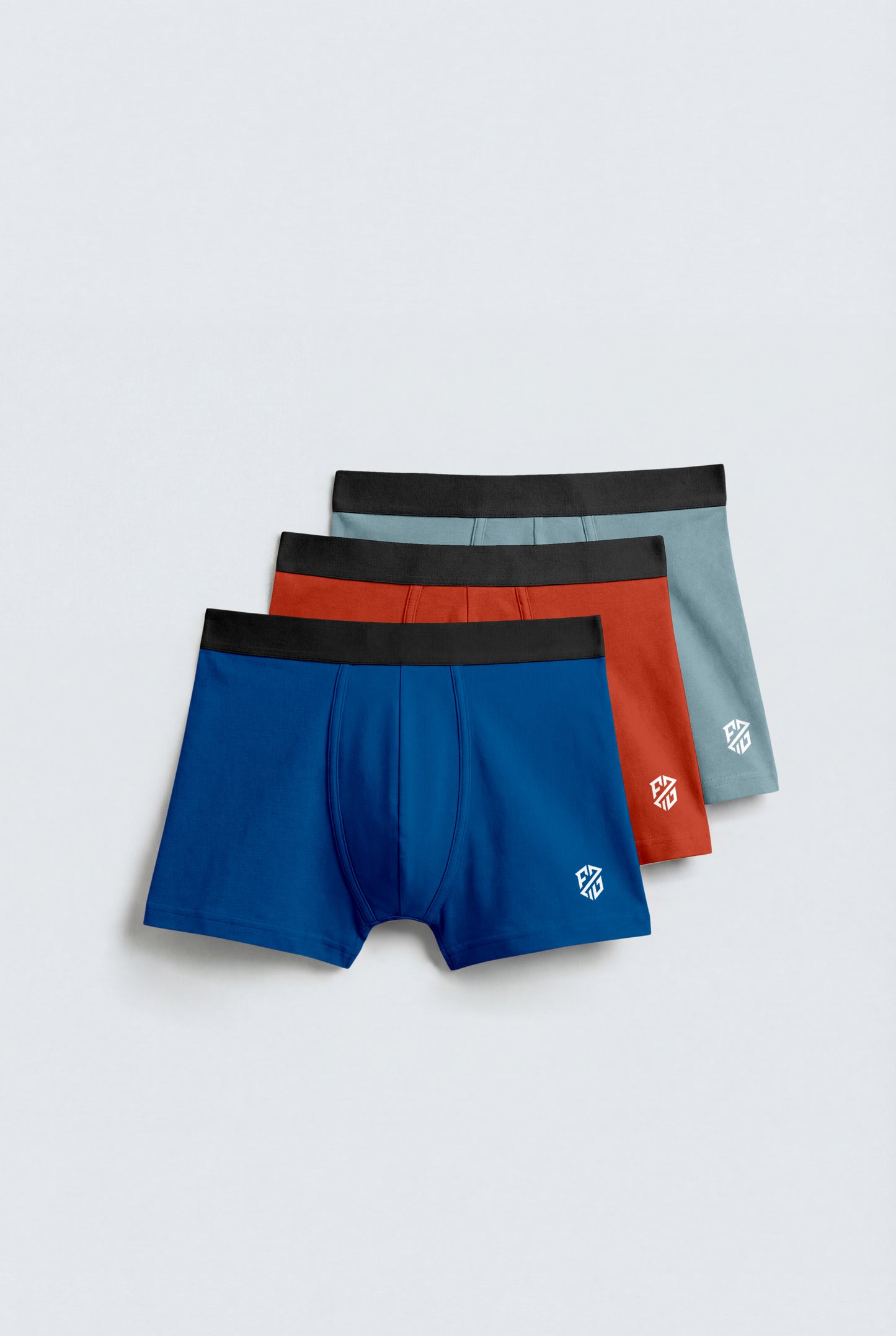 Men's Premium Cotton Stretch Boxer Briefs (3-Pack) – Essential Multi-Color Bundle